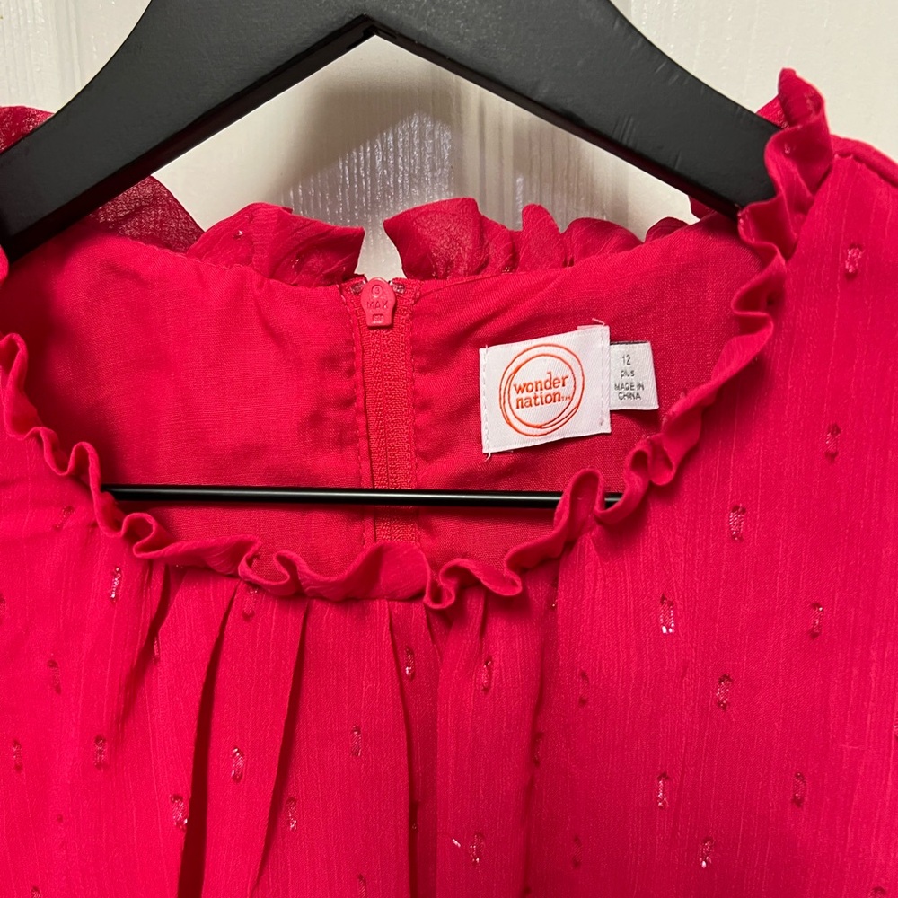 Wonder Nation Charming Pink Ruffle Kids Dress - Picture 4 of 15